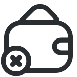 Wallet Remove SVG Icon